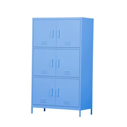 MEUBLE METAL 6 CASIER - 3 Coloris