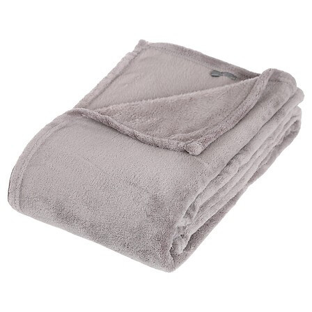 PLAID MICRO FIBRES GRIS 125*1
