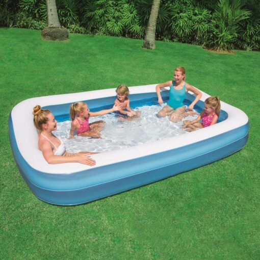 PISCINE RECTANG.183*46 BLEU