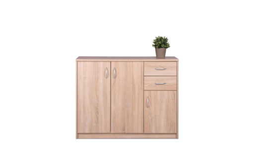 COMMODE 3 PORTES 2 TIROIRS CHÊNE