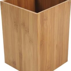 poubelle salle de bain bambou