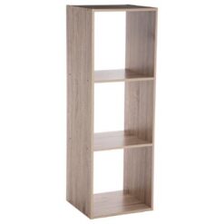 ETAGERE BOIS 3 CASES MIX NAT