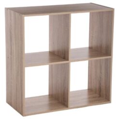 ETAGERE BOIS 4 CASES MIX NAT