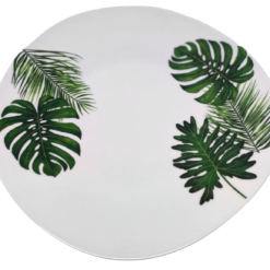 ASSIETTE CREUSE 22 CM FEUILLE