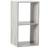 ETAGERE 2 CASES GRIS MIX