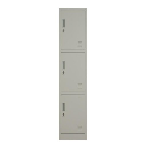 CASIER METAL 3 PORTES - 3 coloris