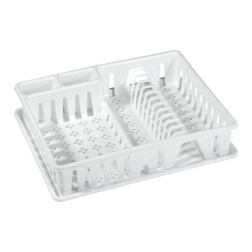 EGOUTTOIR AVEC PLATEAU BLANC