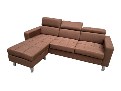 CANAPE D'ANGLE MARRON