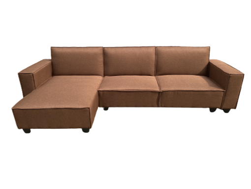 CANAPE D'ANGLE CONVERTIBLE MARRON