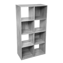 ETAGERE 8 CASES MIX GRIS