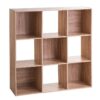 ETAGERE 9 CASES MIX NAT
