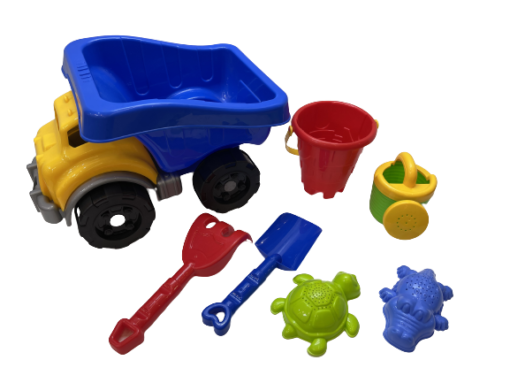 ENSEMBLE PLAGE AVEC CAMION BENNE