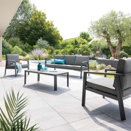 SALON D'EXTERIEUR GRIS ANTHRACITE