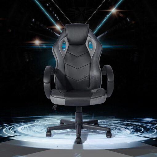 FAUTEUIL DE BUREAU NOIR ET GRIS