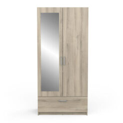 ARMOIRE 2 PO. 1 MIROIR/2T 4541