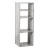 ETAGERE 2+2 CASES GRIS MIX