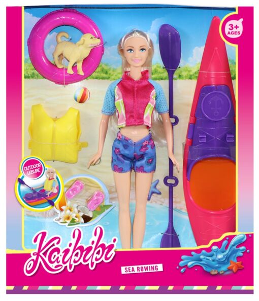 POUPEE BAIGNEUSE AVEC KAYAK