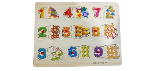 PUZZLE CHIFFRE BOIS