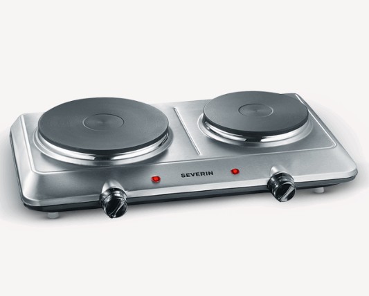 RECHAUD 2 PLAQUES INOX