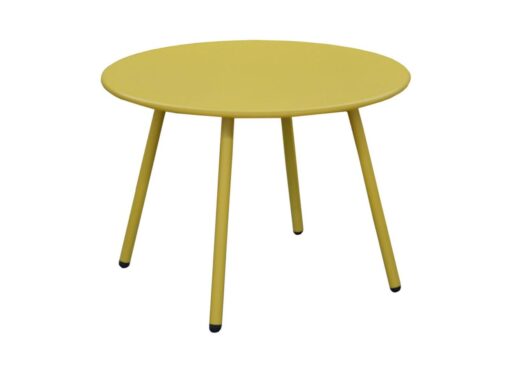 RIO TABLE BASSE ACIER Ø50 - moutarde