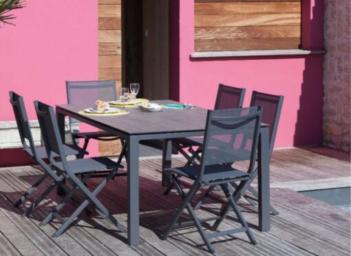 THEMA CHAISE PLIANTE ALU/TPEP - cinq coloris