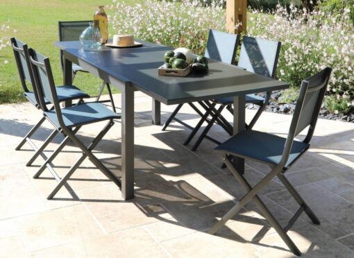 ELISE TABLE 140/240x90 ALU/VER