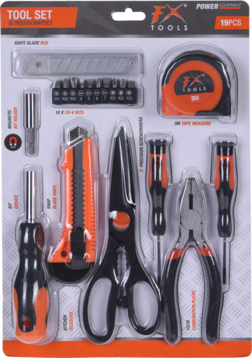 ENSEMBLE D'OUTILS 19PCS