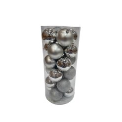 TUBOT 24 BOULES ?8CM ARGENT
