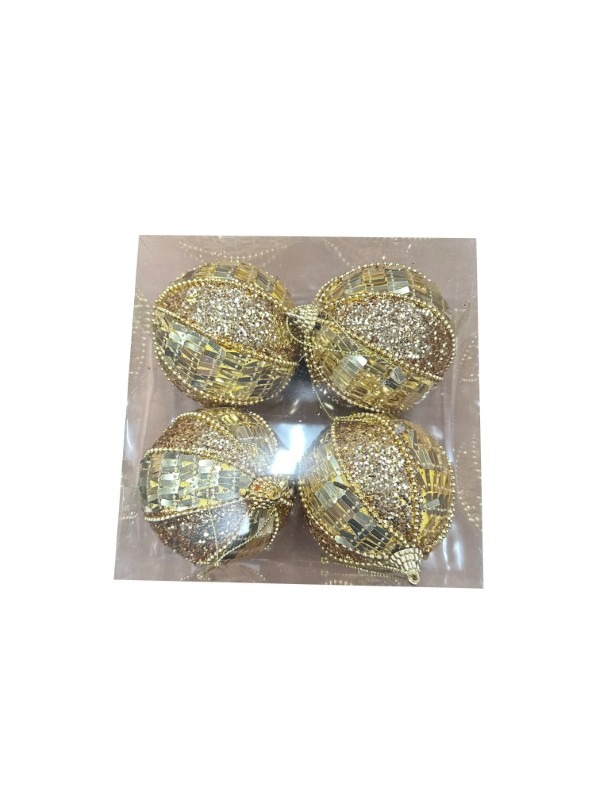 BOITE DE 4 BOULES ?8 OR