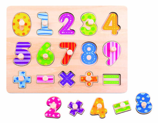 Puzzle bois chiffres