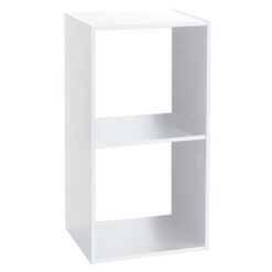 ETAGERE 2 CASES BLANC MIX