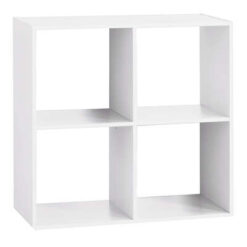 ETAGERE 4 CASES BLANC MIX