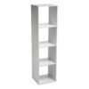 ETAGERE 4 CASES HAUT BLANC MIX
