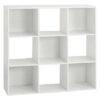 ETAGERE 9 CASES BLANC MIX