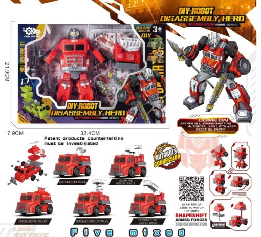 robot transformable pompier