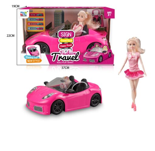 poup?e dans son cabriolet