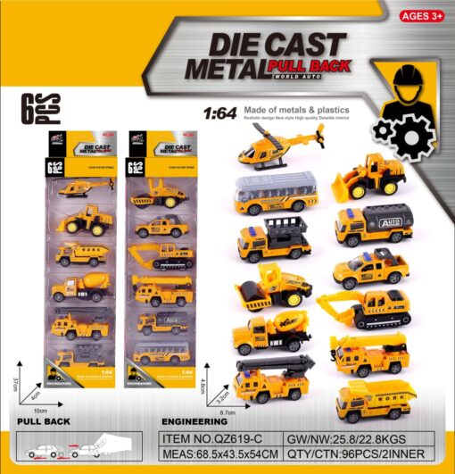 SET DE 6 V?HICULES TRAVAUX PU