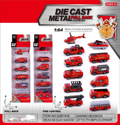 SET 6 V?HICULES POMPIERS