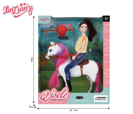 poup?e mannequin equitation