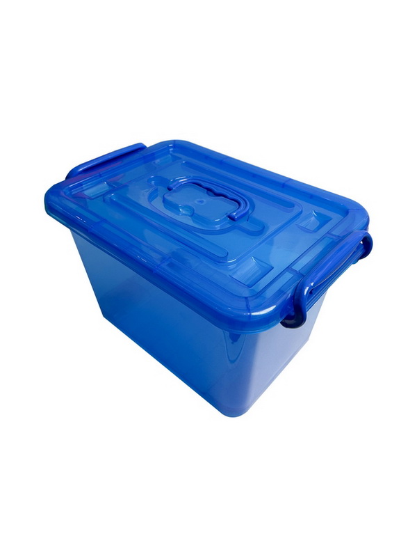 ROLL BOX 150L TRANSPARENT BLEU
