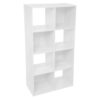 ETAGERE 8 CASES BLANC MIX