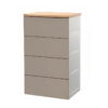 MEUBLE PLASTIQUE GRIS 4 TIROIR