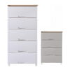 MEUBLE PLASTIQUE GRIS 5 TIROIR