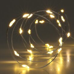 FIL ARGENT 100LED BLANC CHAUD
