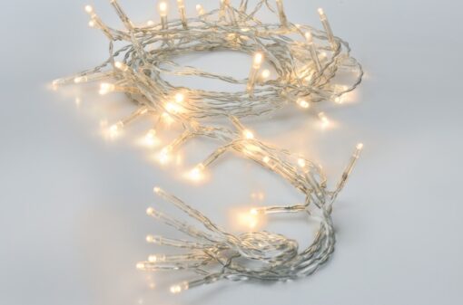GUIRLANDE 50 LED BL CHAUD INT