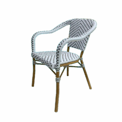 FAUTEUIL CANNEE BLEU SIMPLE