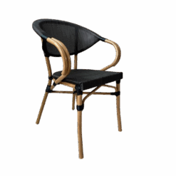 FAUTEUIL CANNEE NOIR