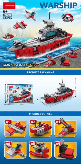 BRICKS BATEAU 138PCS
