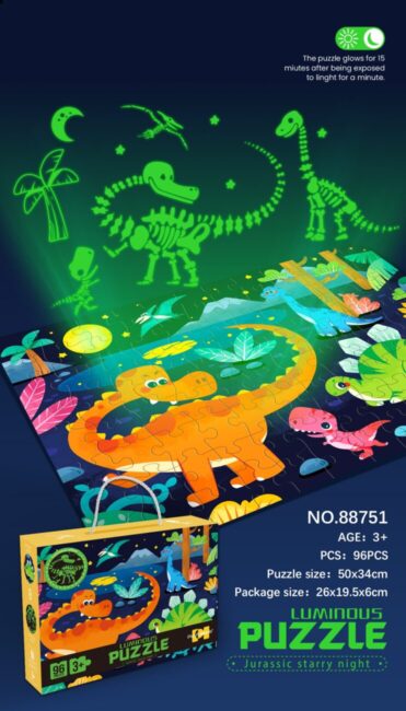 PUZZLE LUMINEUX DINO