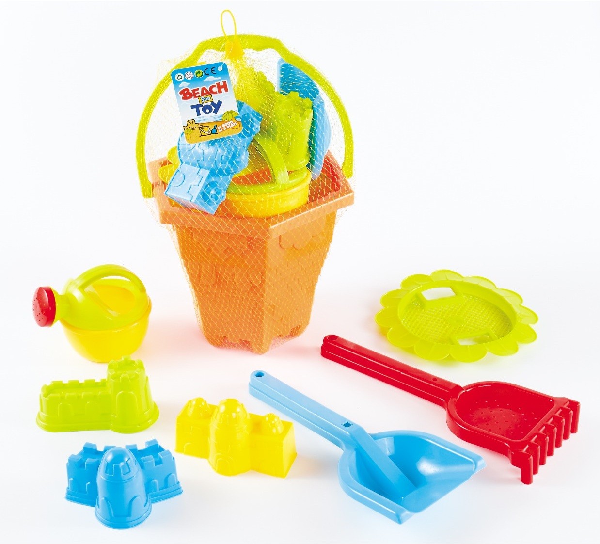SEAU PLAGE GARNI 8PCS